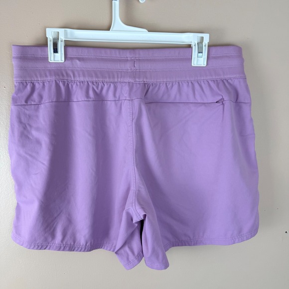 The North Face Purple Herringbone Active Shorts Womens XL Hiking Running - Picture 9 of 11
